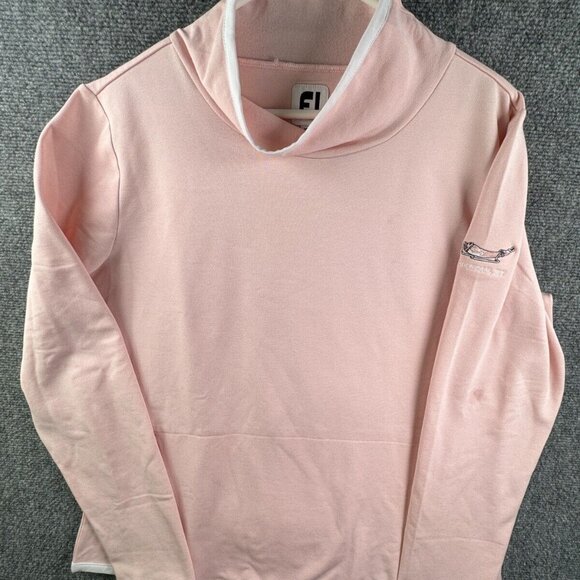 Footjoy Pullover Women Large Golf Performance Sweatshirt Pink Sheridan WY - Picture 1 of 16